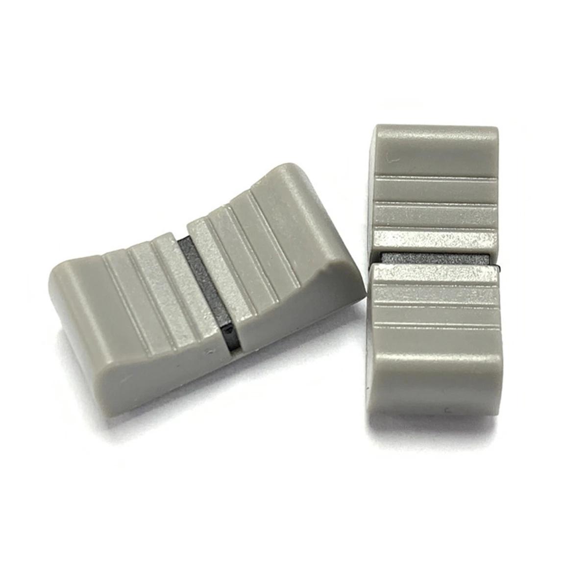 Lèvent de Fader de Remplacement pour Potentiomètre, Bouton Gris, Marque Noire, Console de Centre Com