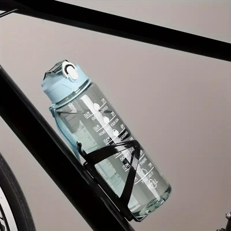 Bouteille d'eau de sport de grande capacité de 800ml/27oz, tasse à boire en plastique anti-fuite ave