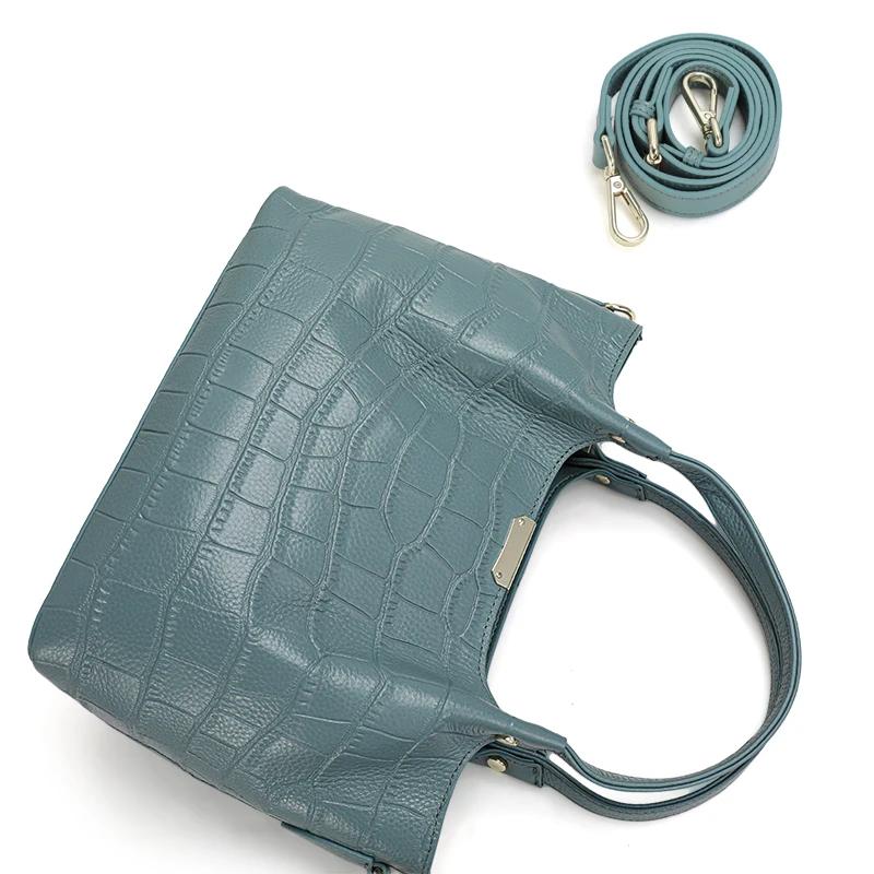 Fabriqué en peau de vache de haute qualité, le nouveau sac à main pour femme d'aiderani comprend un
