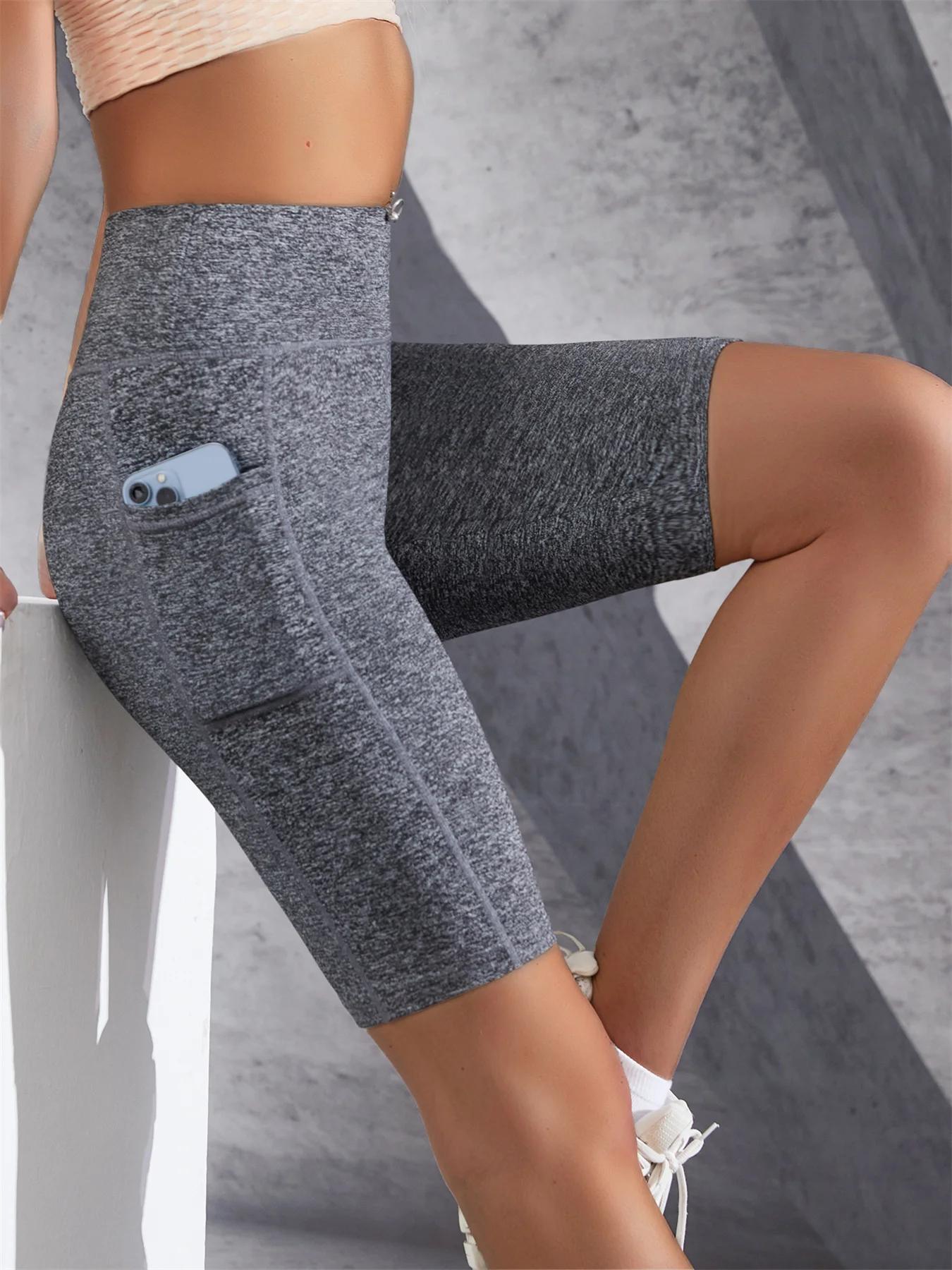 Short de Yoga de couleur unie pour femmes, Jogging, course à pied, cyclisme, Fitness, vêtements de s