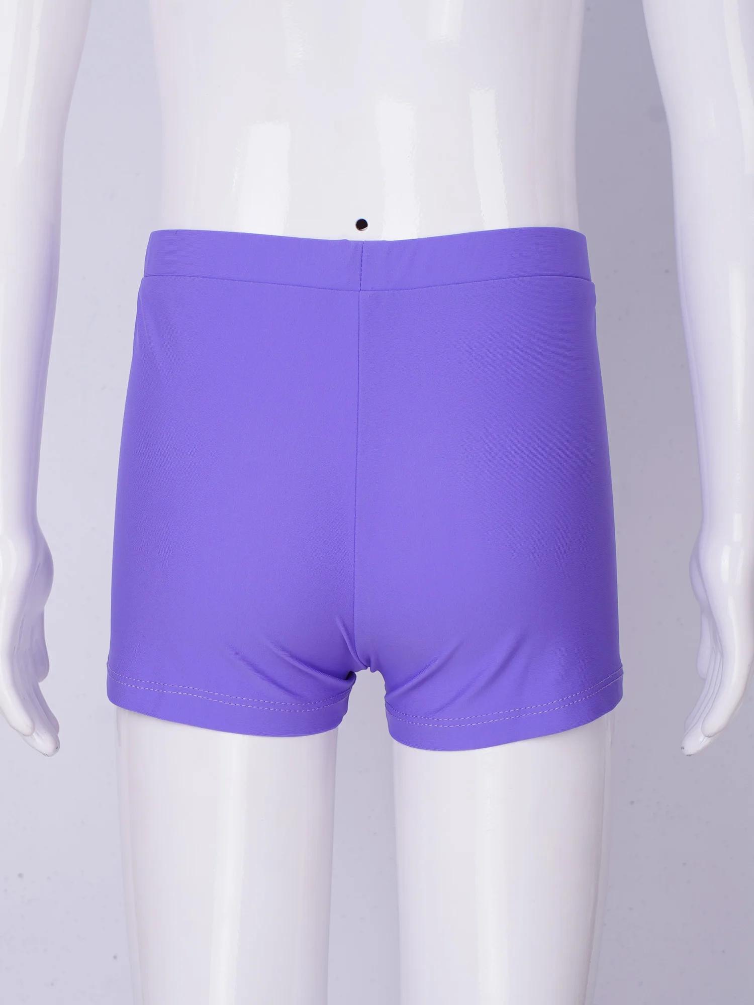 Maillot de bain couleur bonbon pour filles, short de planche élastique à séchage rapide, Protection
