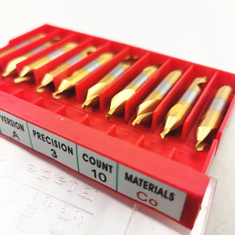 Foret central de Type A 0.5-10mm W6542 HSS plaqué titane, utilisé pour le traitement des métaux, cha