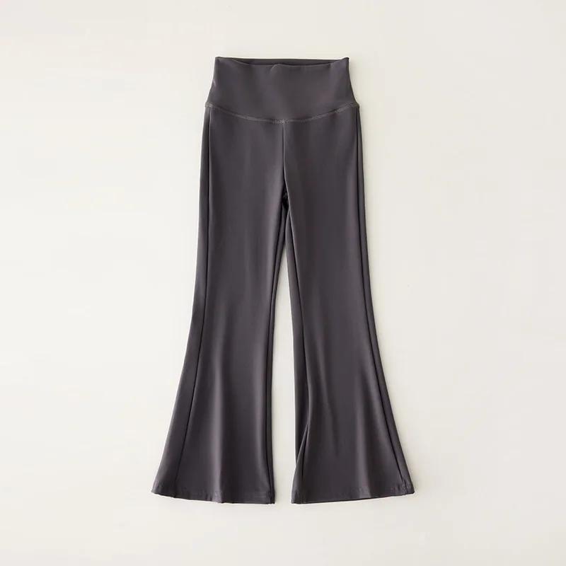 Pantalons évasés taille haute pour filles, leggings extensibles pour enfants, pantalons confortables