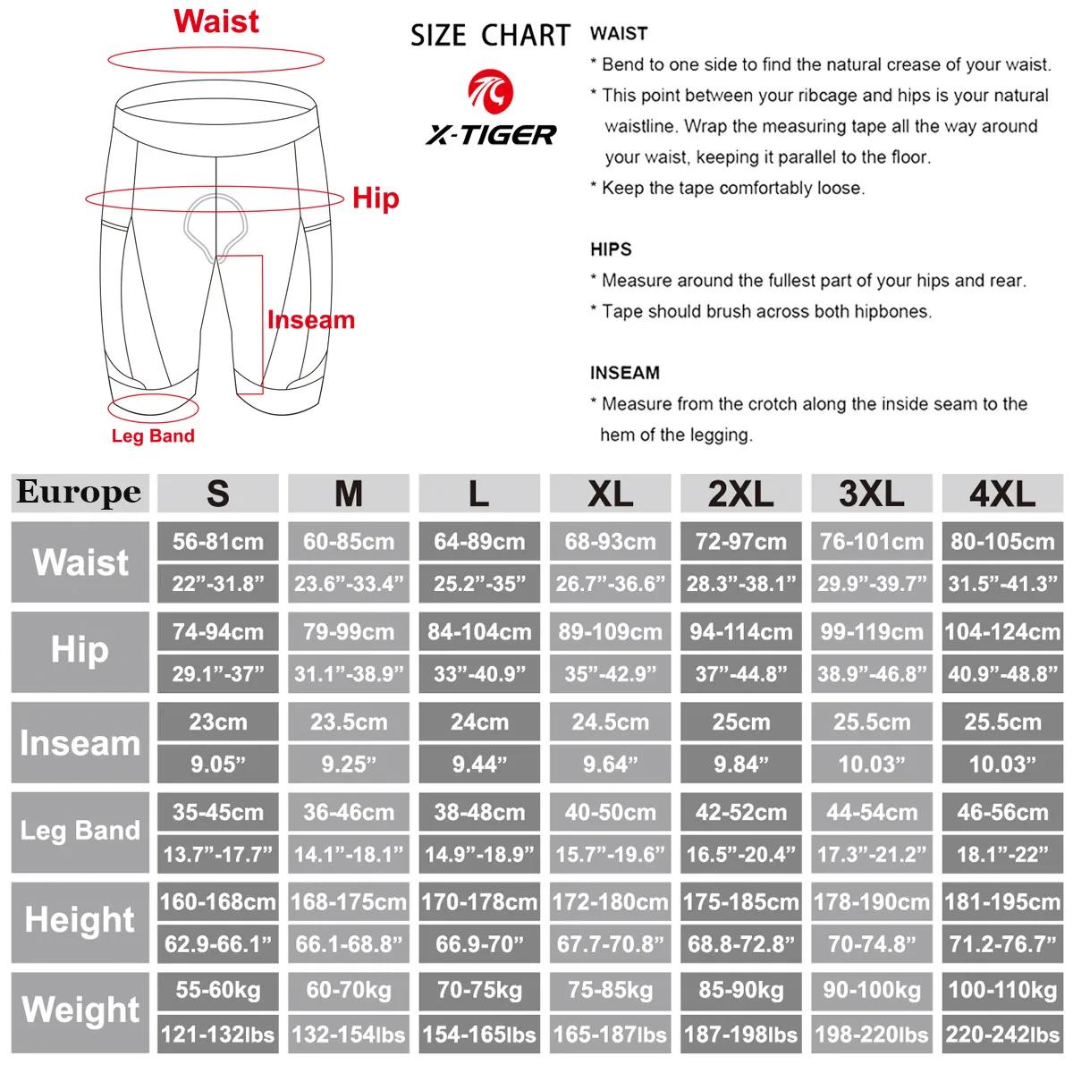 X-TIGER cuissard de cyclisme Pro Licra UPF50 + VTT respirant hommes 5D rembourré collants d'équitati