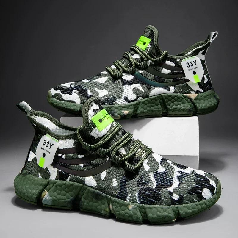 Chaussures de course respirantes pour hommes et femmes, baskets colorées, antidérapantes, à la mode,