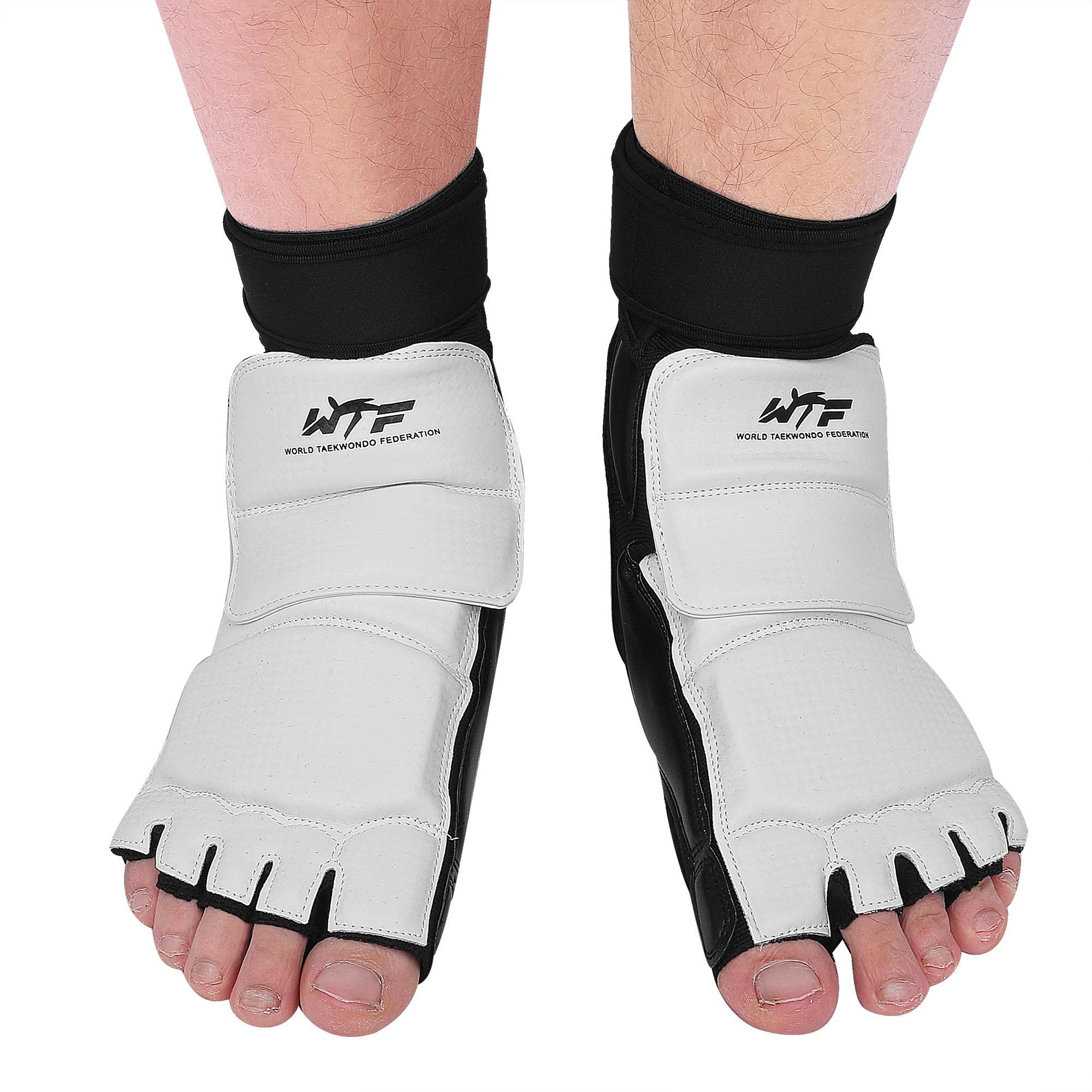 Protecteur pied taekwondo haute qualité KTA compétition officielle combat coups de pied