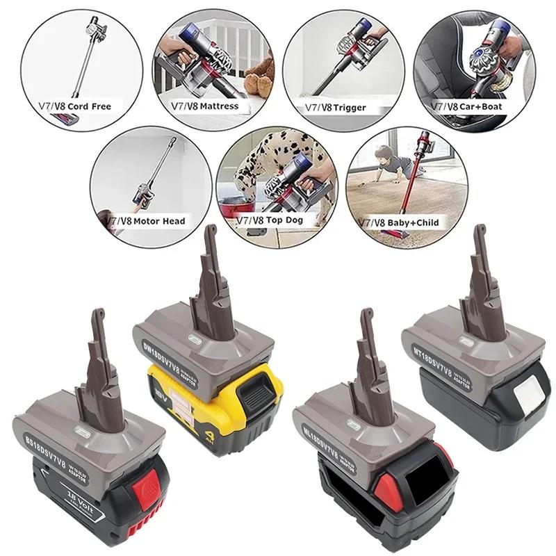 Adaptateur de batterie Li-ion MT18DSV7V8 ML18DSV7V8 DW18DSV7V8 BS18DSV7V8 pour Makita pour Milwaukee