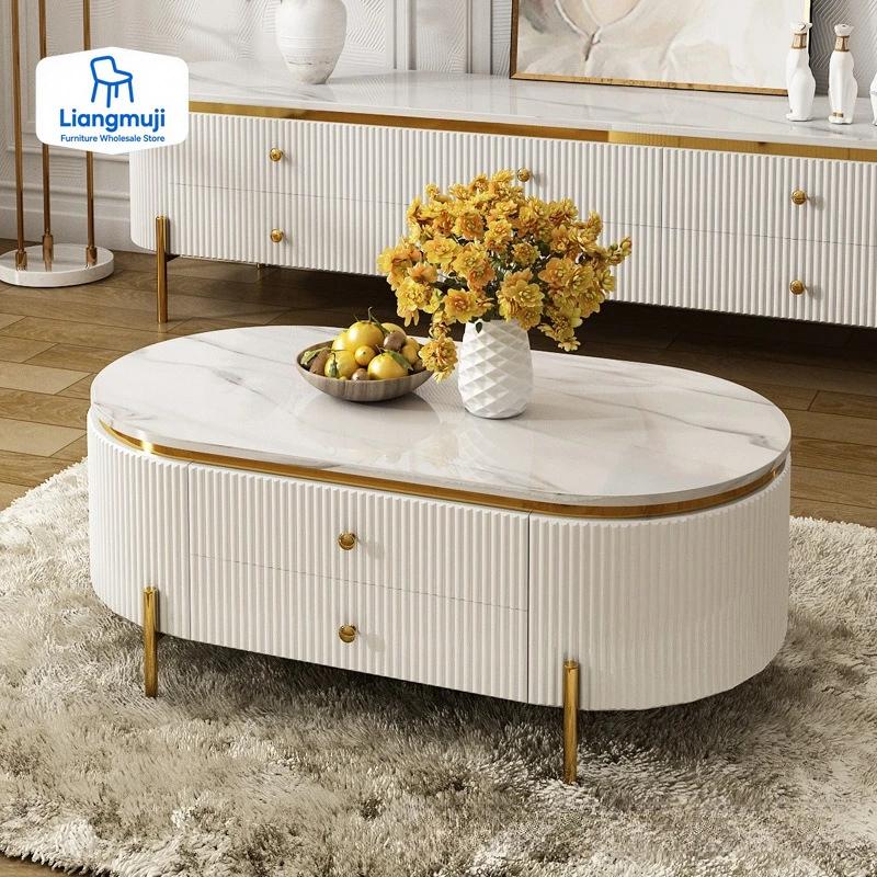 Tables basses décoratives modernes décor de luxe Tables basses minimalistes en métal meubles de salo