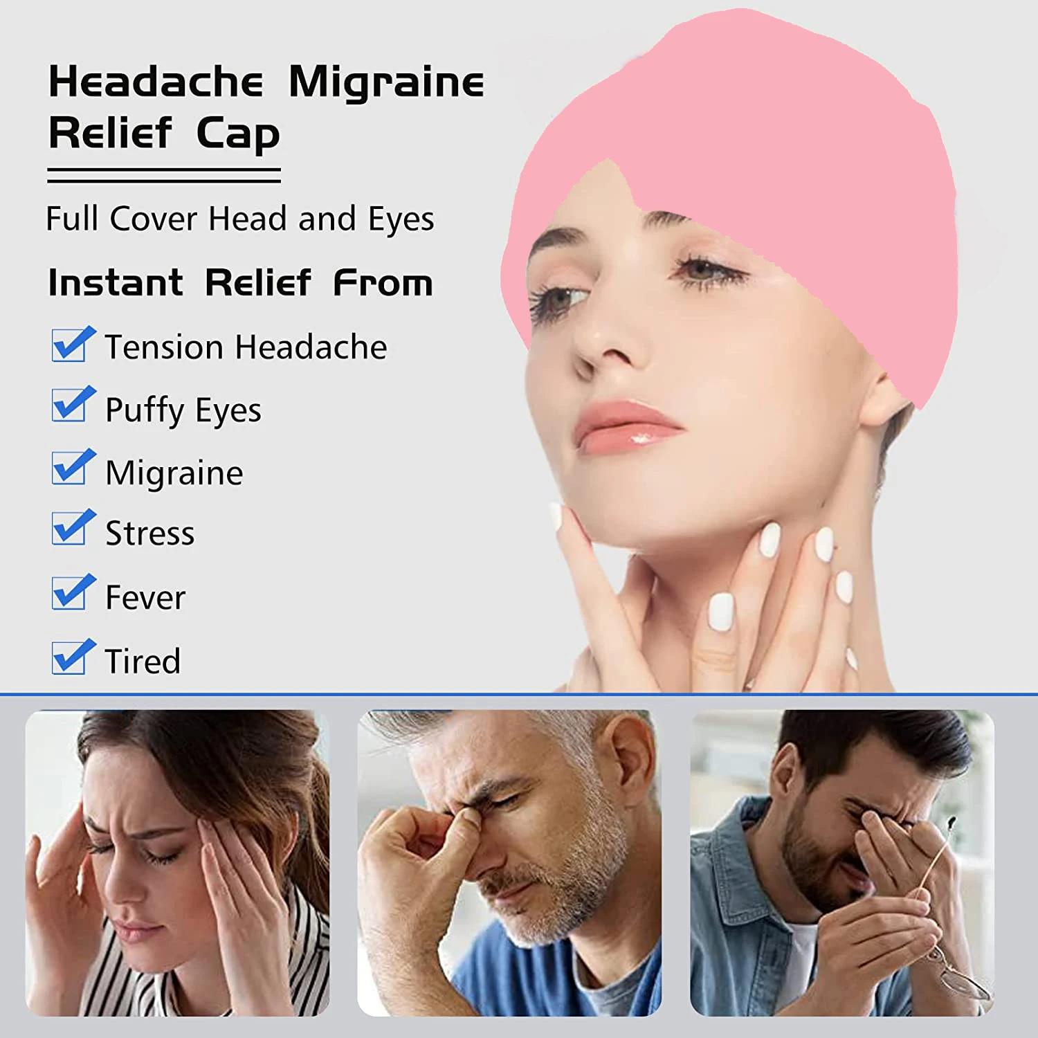 Capuchon de soulagement de la Migraine, capuchon de glace en Gel, couvre-chef monocouche, Pack de gl