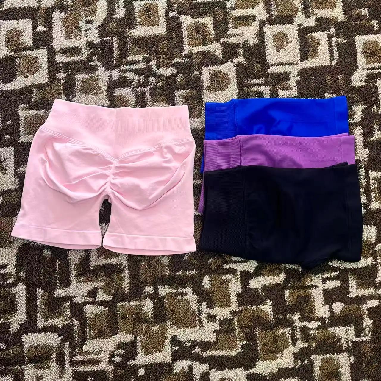 Shorts de sport pour femmes, shorts de cyclisme, shorts de yoga, leggings sans couture, taille haute