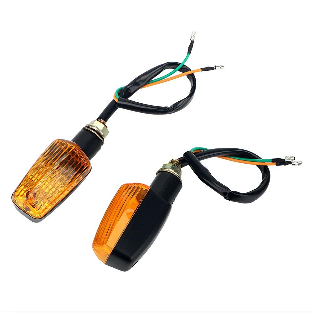 2 pièces moto clignotant lumières Led clignotants ambre lampe universelle moto arrière clignotant in