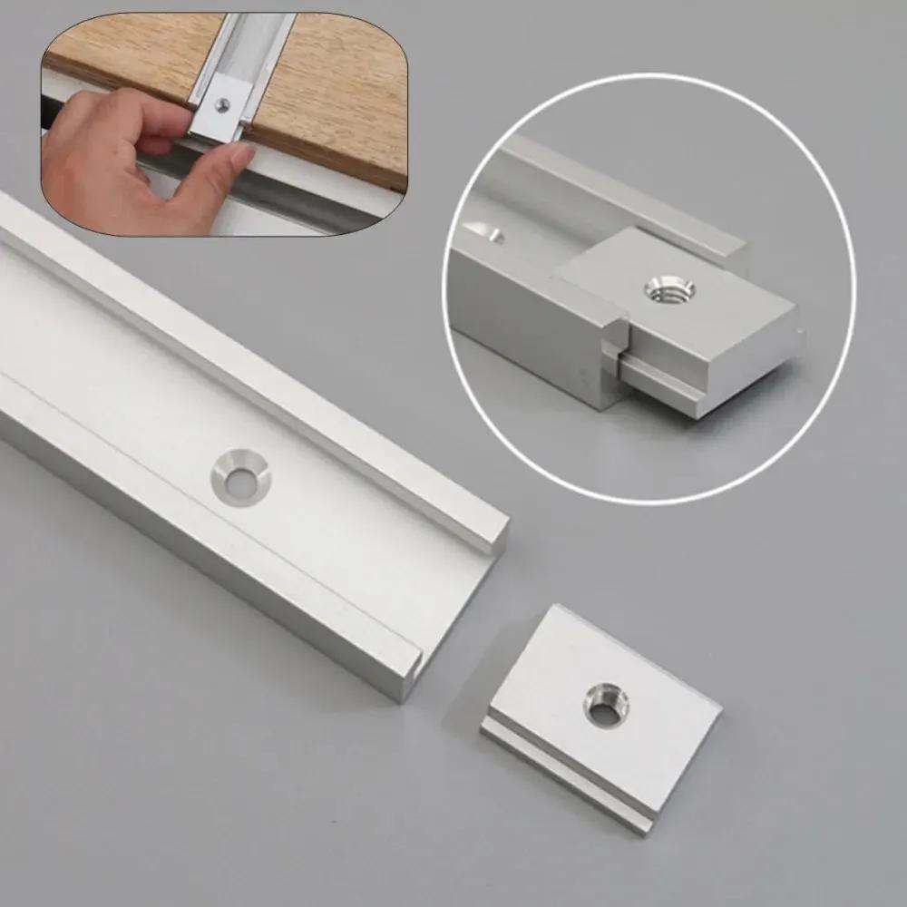 Fixation de gabarit de piste à onglet en aluminium, fente en T, Rail de goulotte pour le travail du