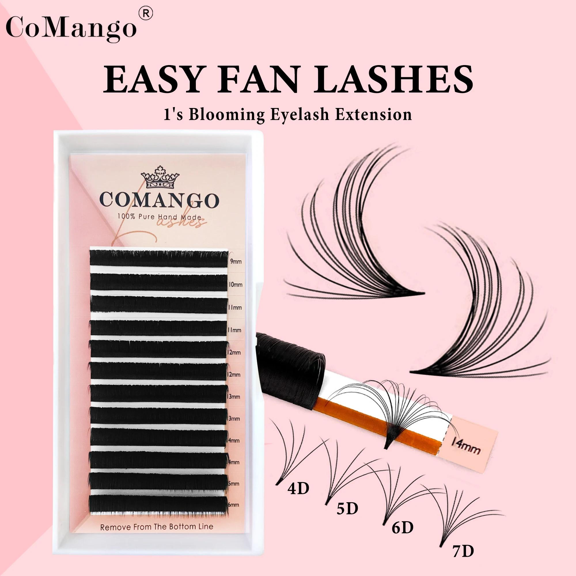 CoMango Extensions de cils de ventilateur facile bricolage 2d/3d/4d/10d Extensions de cils en fleurs