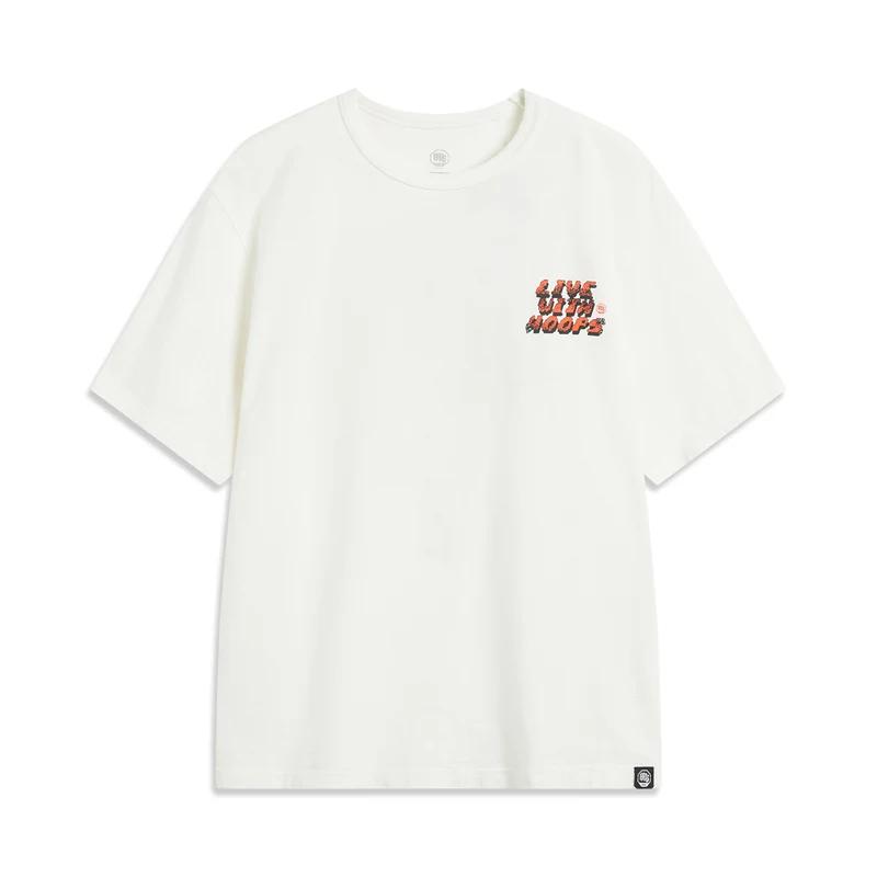 T-shirt Li-Ning BADFIVE basket homme - 100% coton streetwear ample - Style décontracté manches courtes AHSV023