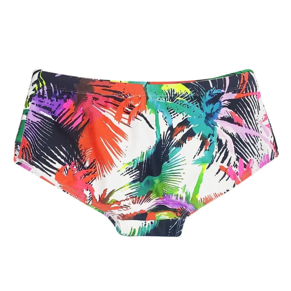 Maillots de bain imperméables multicolores hommes - Surf palm slips bikini boxer plage