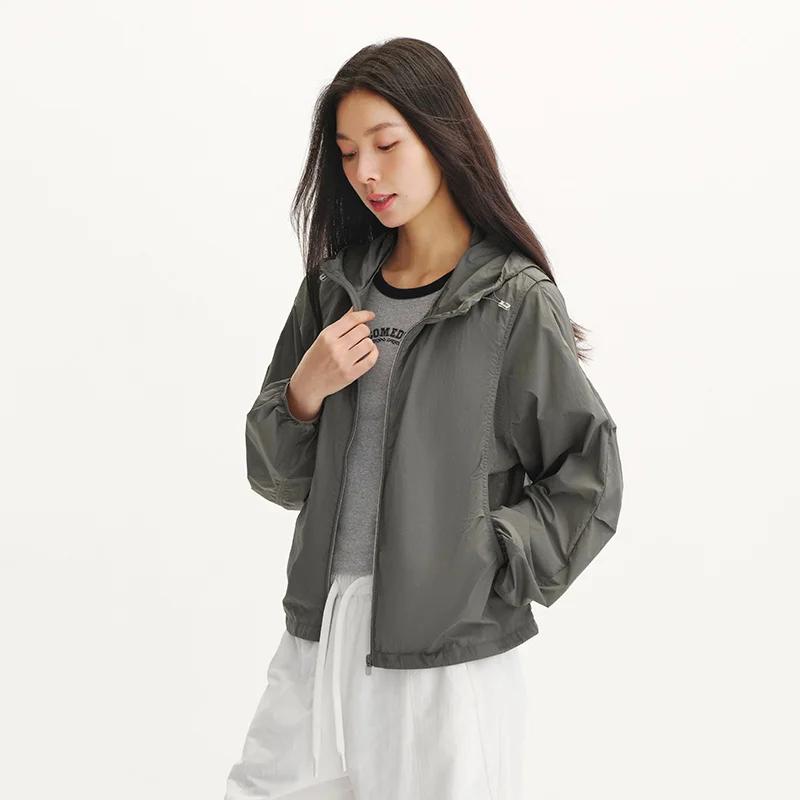 Veste UV Femme Semir 2026 – Sensation de Fraîcheur, Maille Respirante, Coupe Ample, Capuche à Cordon
