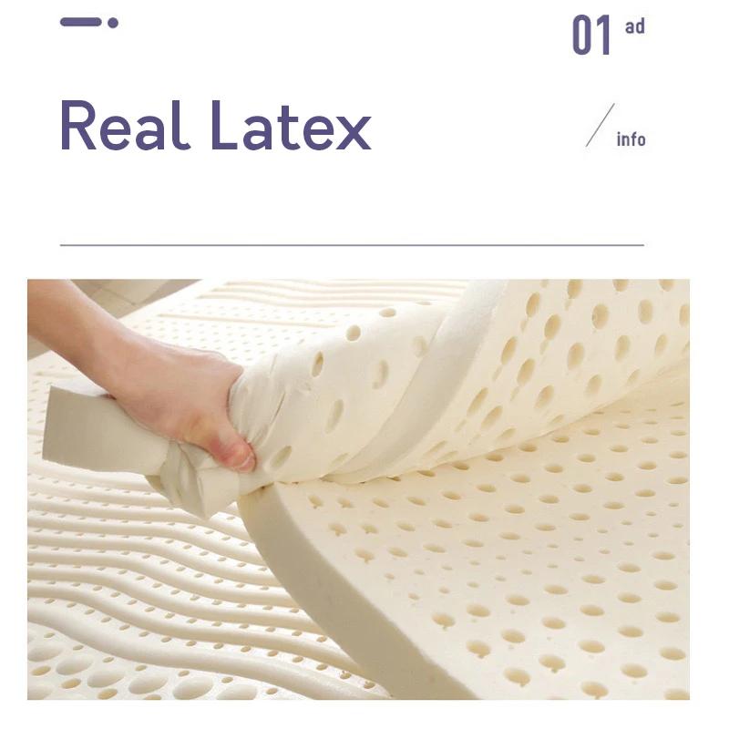 Matelas en latex 100% naturel importé de Thaïlande, caoutchouc pur, lit de 1.8m, 2.0m d'épaisseur, c