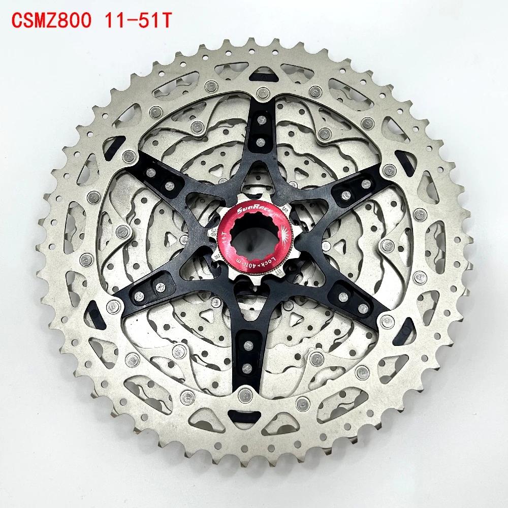 Sunrace 12 vitesses CSMZ600 CSMZ800 11-51T 50T vélo 12S 12V vtt cyclisme Cassette équitation pour vo