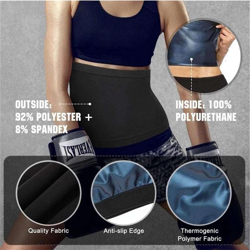Ceinture de Fitness pour hommes et femmes, exercice d'enveloppe abdominale, Absorption de la sueur,