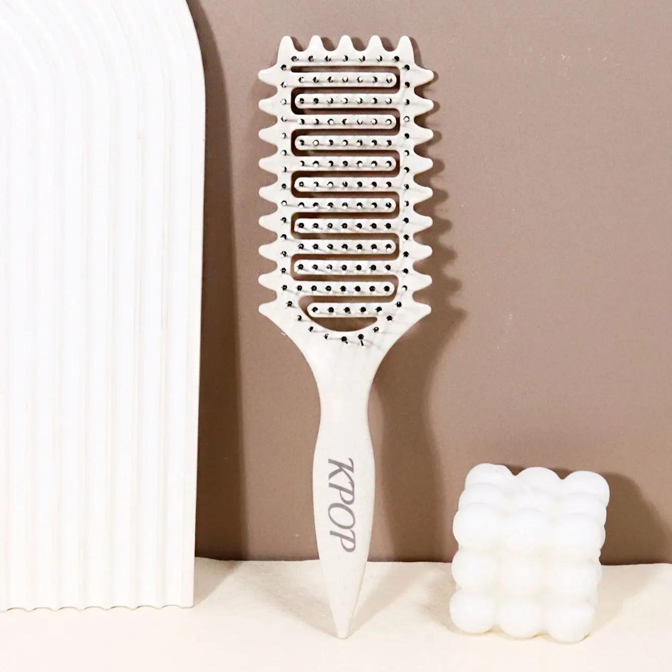 Brosse à friser KPOP - Poils en nylon et manche ABS pour créer une coiffure bouclée Spécial pour per