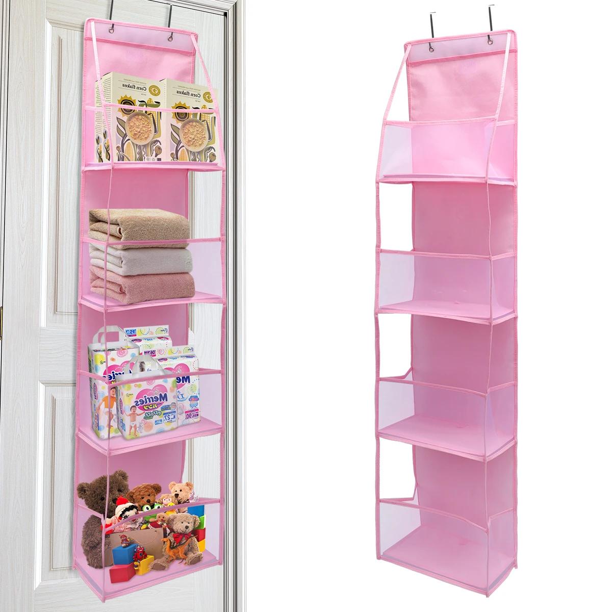 Sac de rangement suspendu à 4/6 niveaux, organisateur pliable, support sur la porte pour accessoires