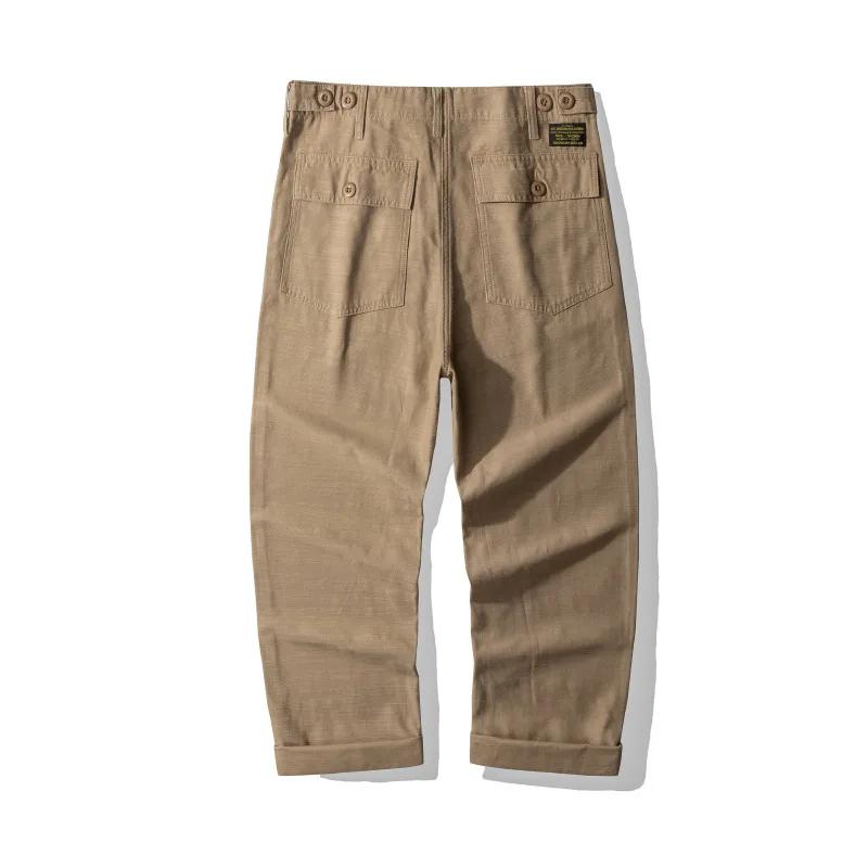 Pantalon American Vintage OG-107 pour homme, 100% coton, satiné lavé, poids lourd, pantalon de trava
