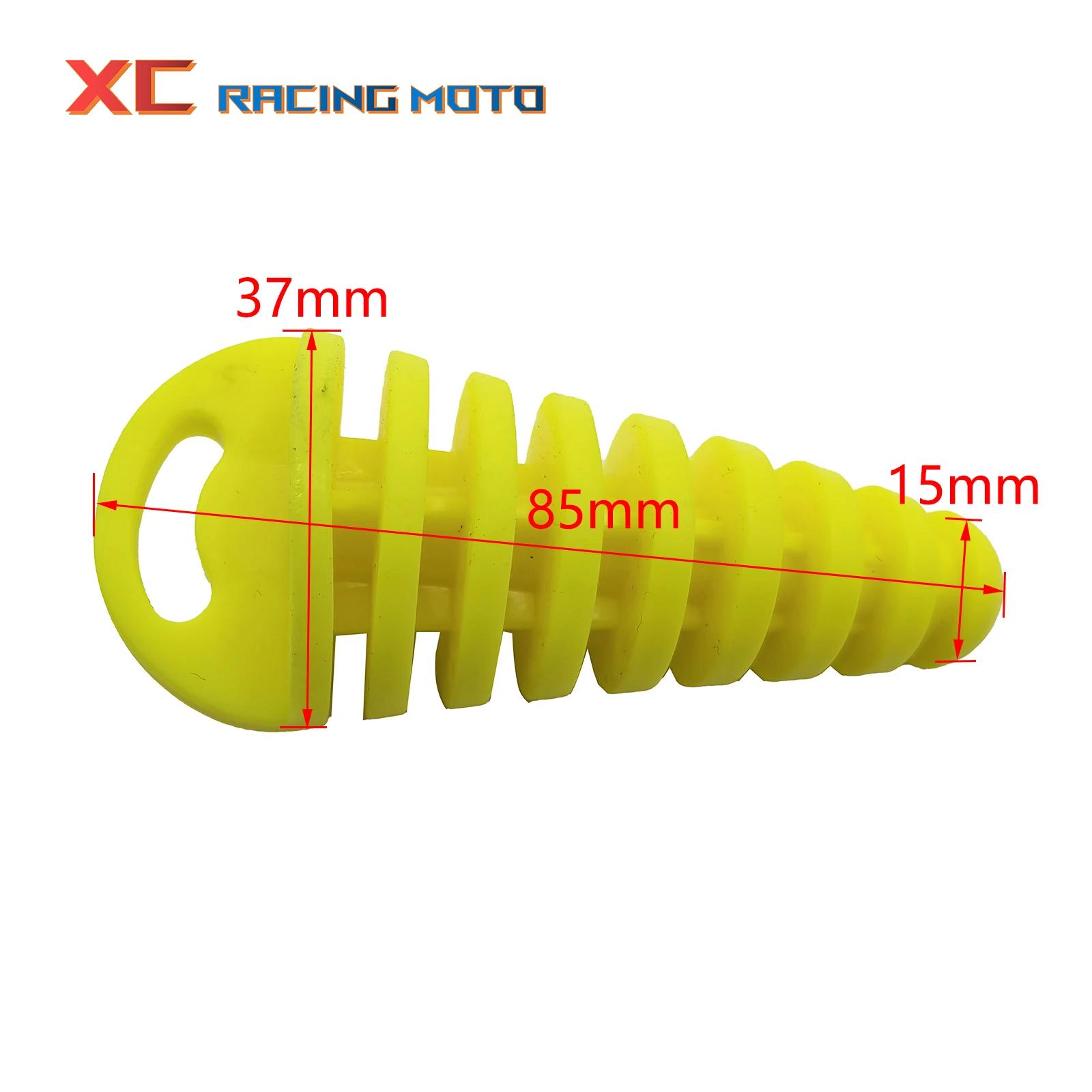 Bouchon de tuyau d'échappement moto Motocross tuyau d'échappement PVC bouchon de purge d'air bouchon