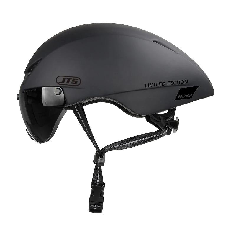 JTS casque de vélo avec lunettes, casque de cyclisme Tricycle, vélo de route, vélo de course homme e