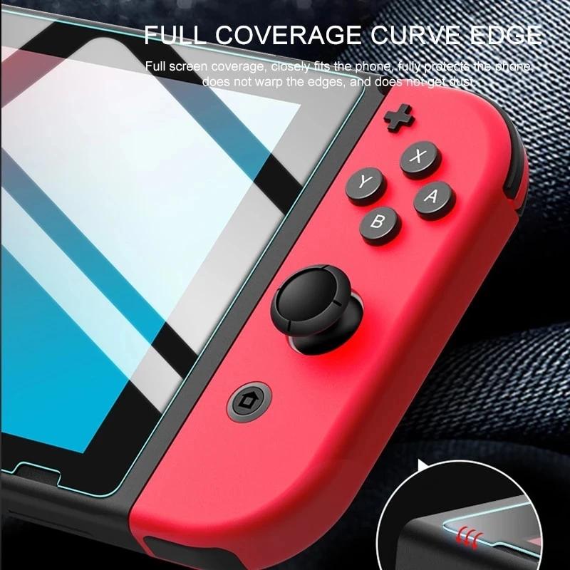 3 pièces verre de protection pour nintendo Switch protecteur d'écran en verre trempé pour Nintendos