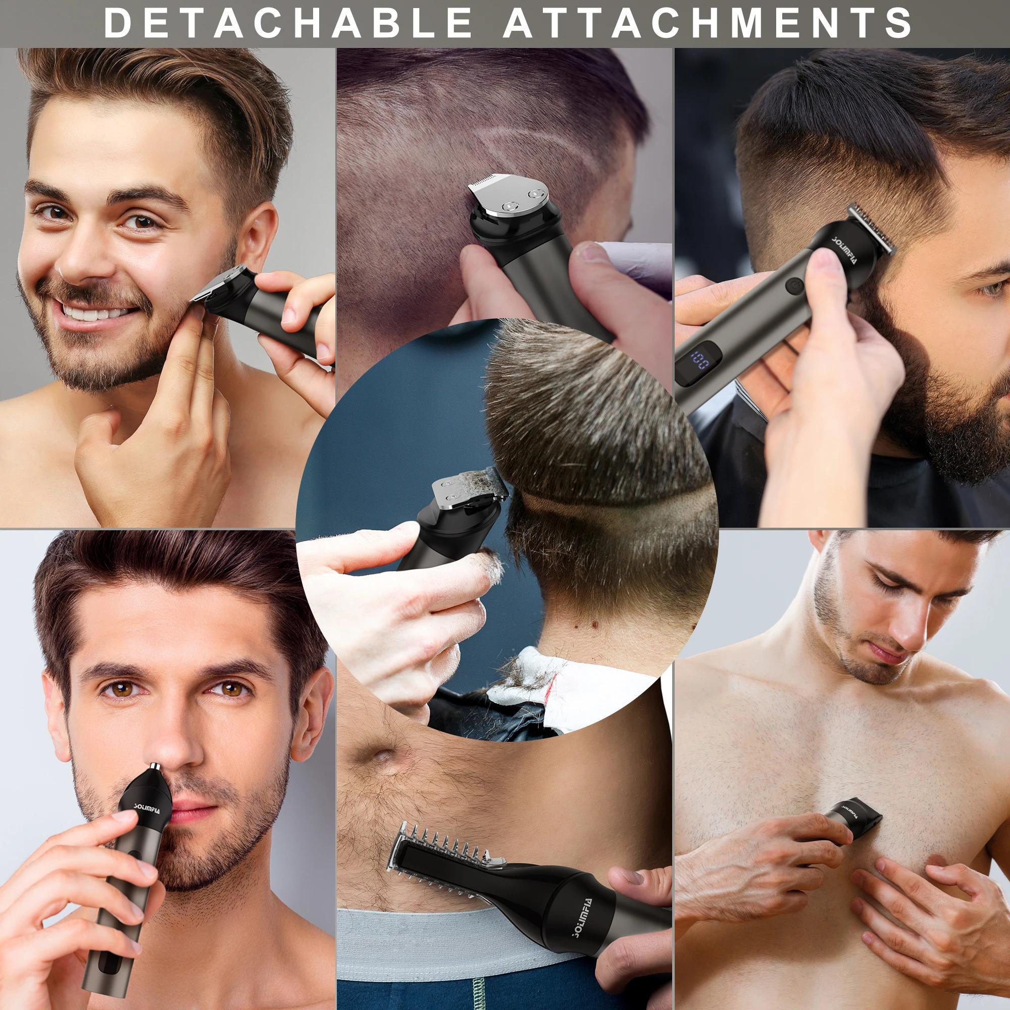 Hatteker-Tondeuse à cheveux électrique tout-en-un pour hommes, ensemble de tondeuse à cheveux, machi