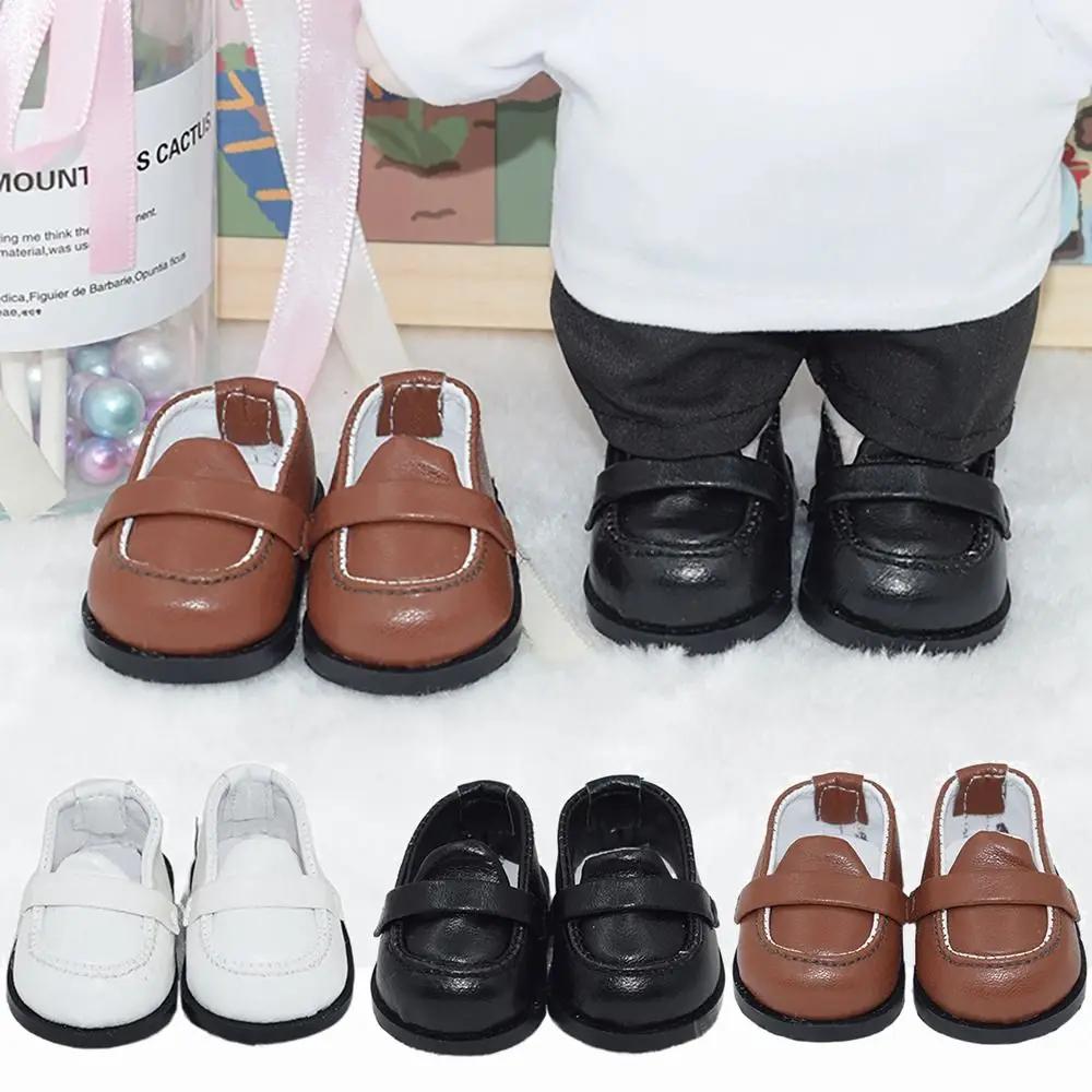 Bottes en cuir PU pour poupées BJD 1/12, chaussures en coton beurre, baskets décontractées, mini cha