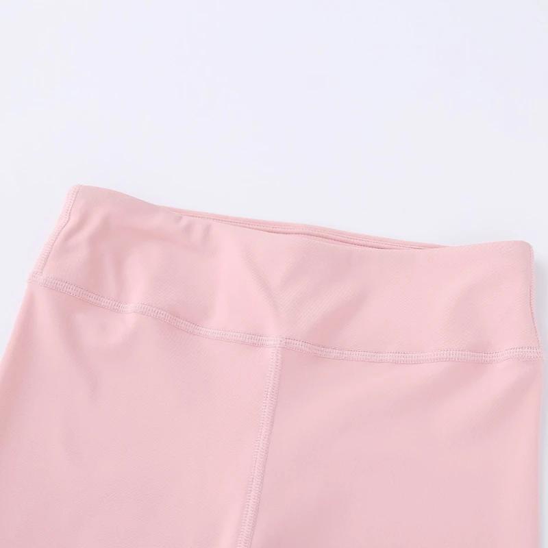 Pantalon de yoga taille haute pour enfants, leggings de sport skinny pour enfants, pantalons moulant