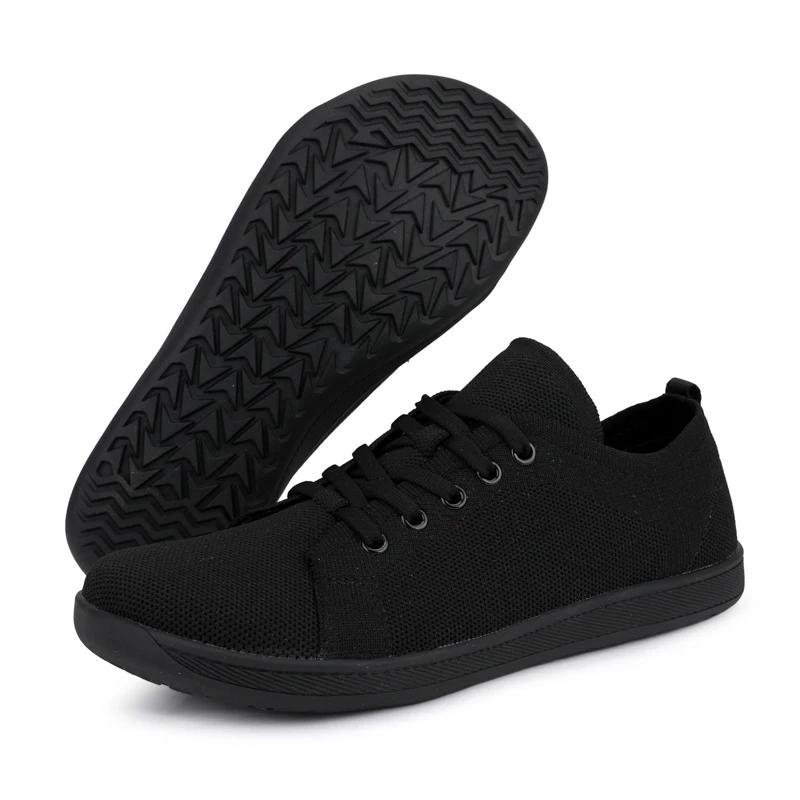 Chaussures pieds nus à bout large pour hommes et femmes, baskets de marche minimalistes | Semelle