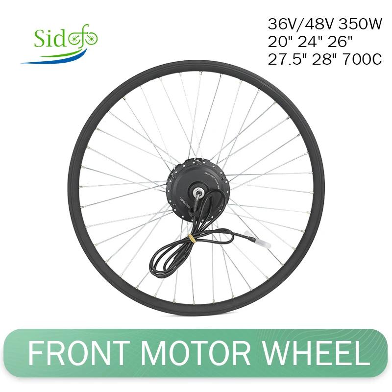 Kit de motorisation de vélo électrique, moteur intégré dans le moyeu de la roue avant/arrière, 36/48