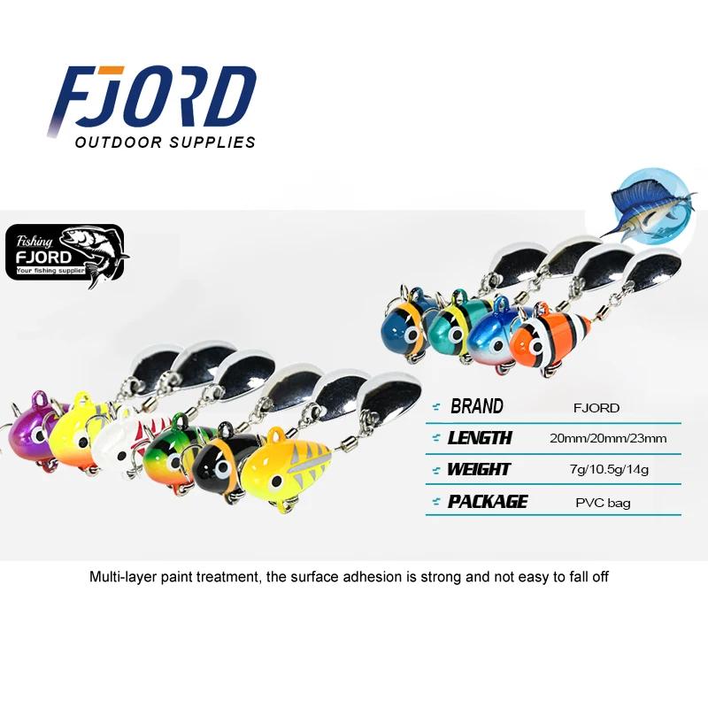 FJORD Spinner cuillère métal VIB queue réglage rapide 7g 10.5g 14g Swimbait leurre de pêche Mini gab