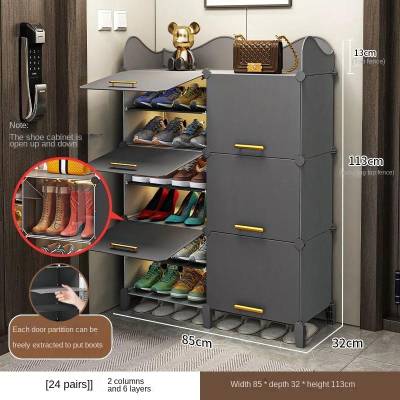 Luminerack-Meuble de Rangement T1 pour Chaussures, Couverture Anti-Poussière à Plusieurs Couches, po