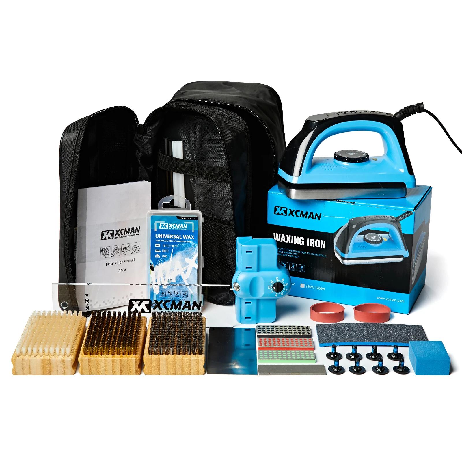 XCMAN Kit combiné complet de cire de réglage de Snowboard de Ski avec fer à cirer, cire de Ski, acco