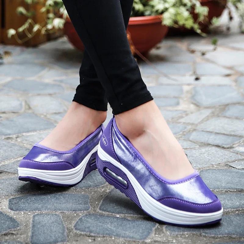 Mocassins femmes 2025 - Baskets décontractées sans lacets pour extérieur en grande taille