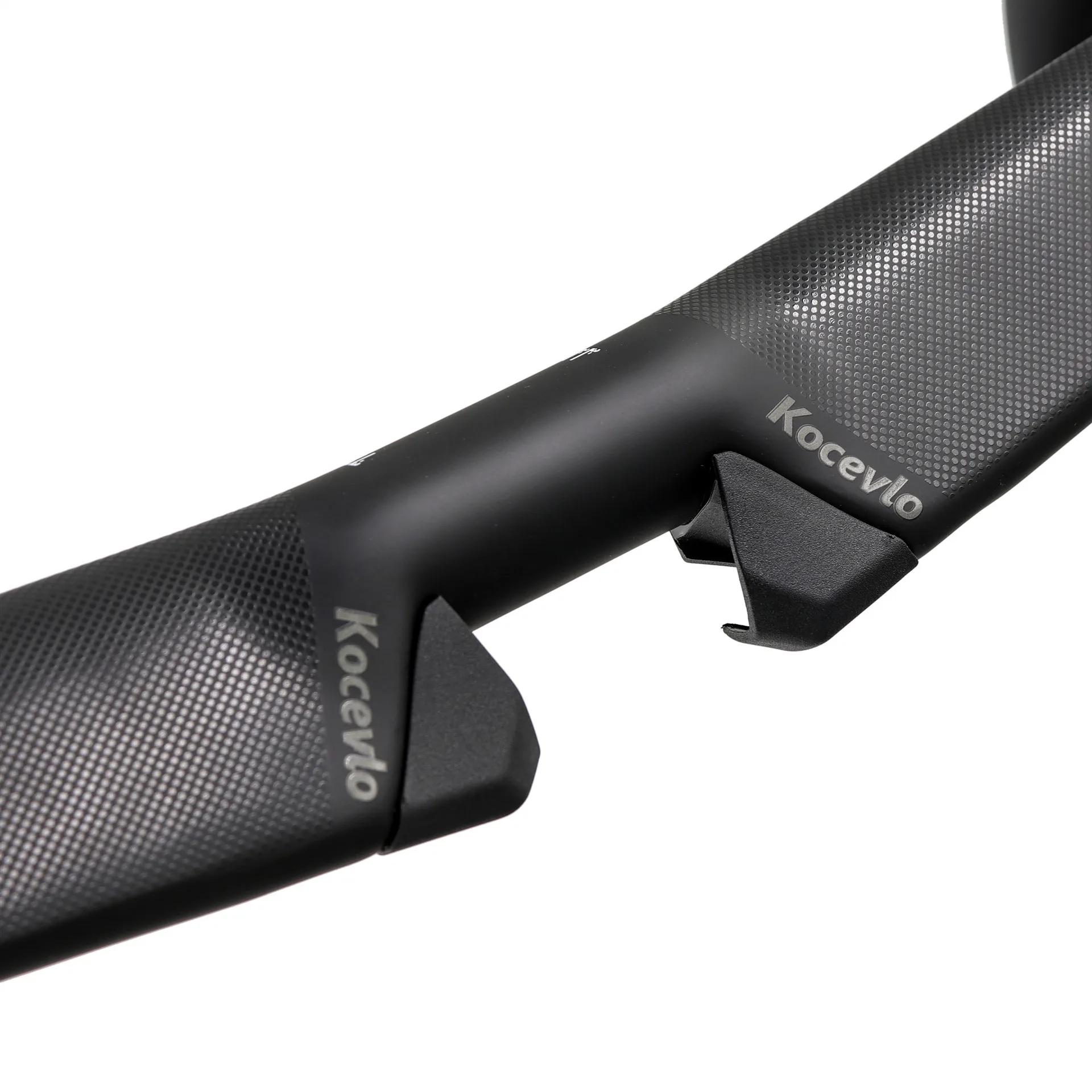 Guidon de vélo de route entièrement en Fiber de carbone T1000, guidon de vélo de sport, barre de chu