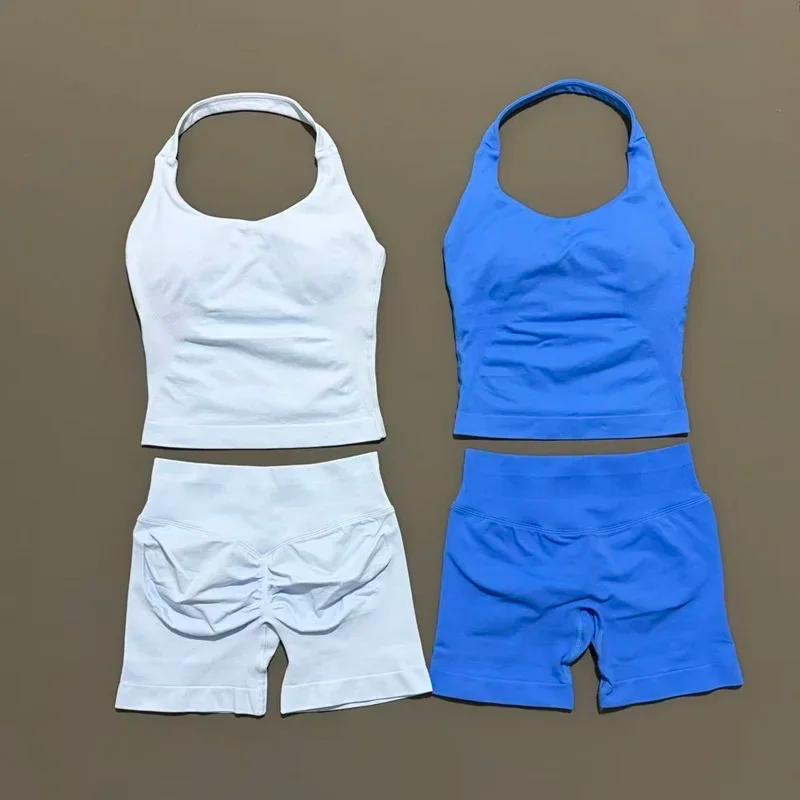 HISTELLO – ensemble 2 pièces pour femmes, haut à bretelles, soutien-gorge et short, vêtements d'entr