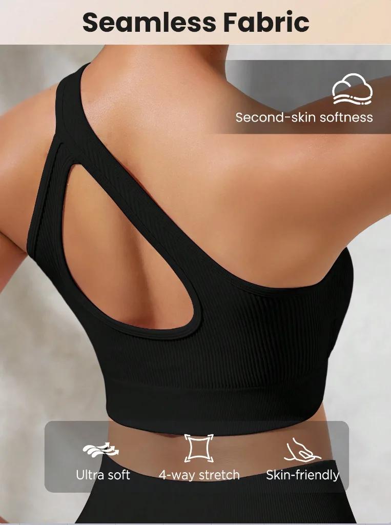 Soutien-gorge de sport pour femmes, coussinet de poitrine amovible, tissu en nylon respirant et resp