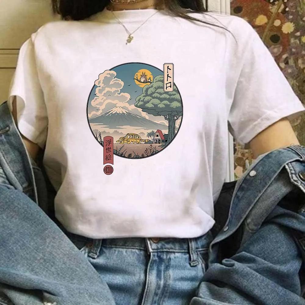 Miyazaki Hayao Kawaii T-shirt graphique T-shirt vêtements mode Totoro Studio Ghibli mignon Anime T-s