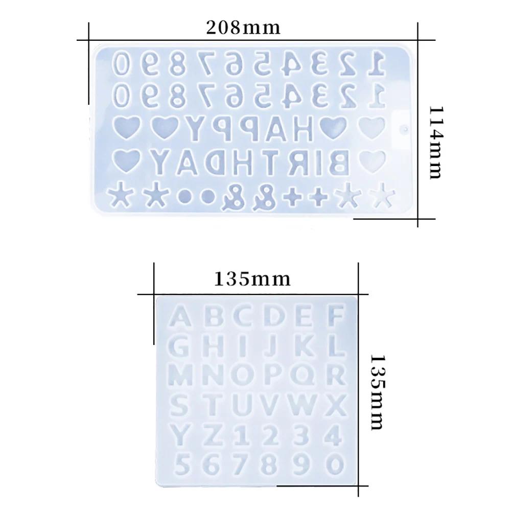 Silicone monde bricolage Silicone chocolat moule 26 lettre numéro chocolat outils de cuisson Silicon