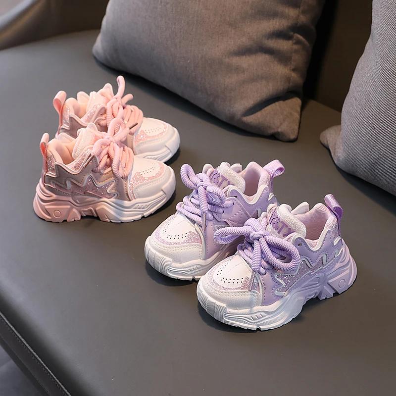 Chaussures pour enfants 2024 Nouveau bambin Bol Chaussures de dehors Semelle Souple Respirant En Ple