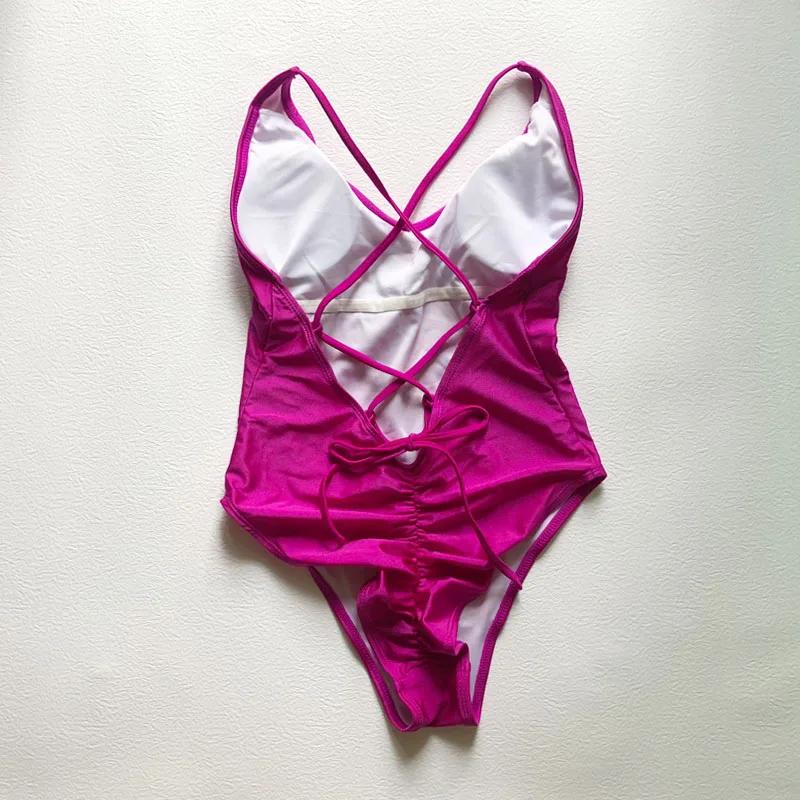 Maillot de bain une pièce rembourré, Sexy, pour femmes, ensemble deux pièces, imprimé amour de la ma