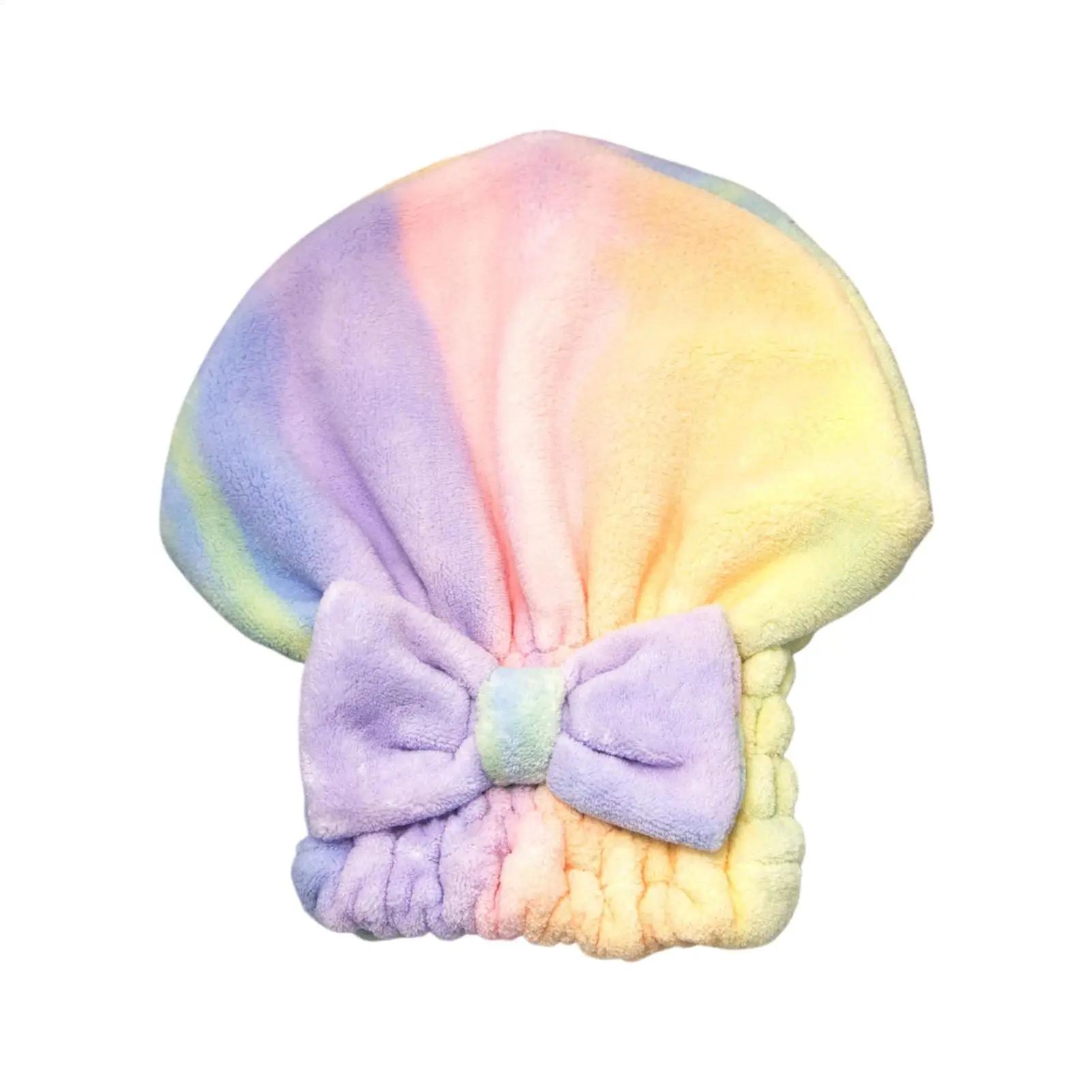Serviettes de séchage capillaire en microfibre, turban pour cheveux avec nœud, bonnet de douche, bon