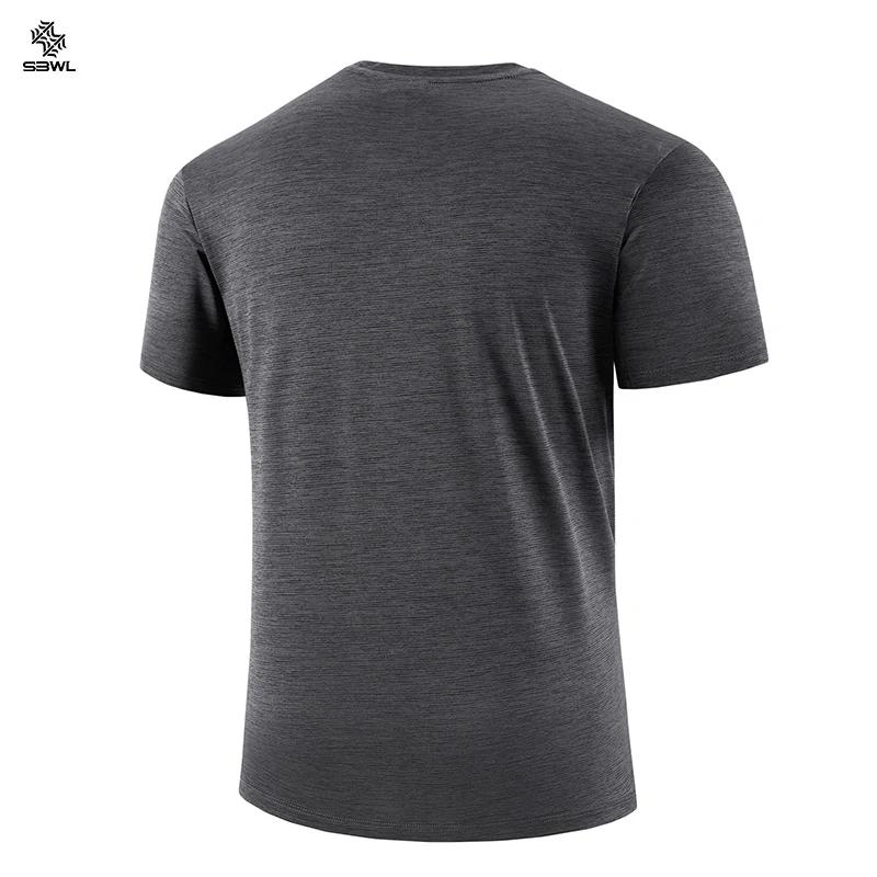 SBWL mode football style hommes en plein air course fitness ample à manches courtes T-shirt respiran