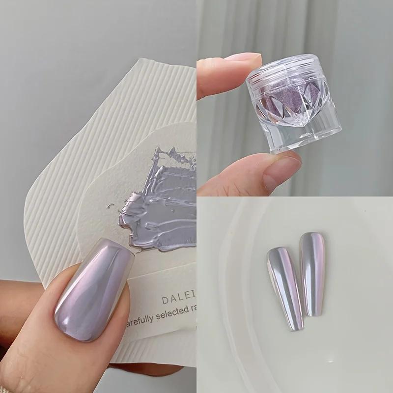 Poudre à ongles dégradée Aurora, effet miroir galvanisé multicolore, paillettes scintillantes pour N