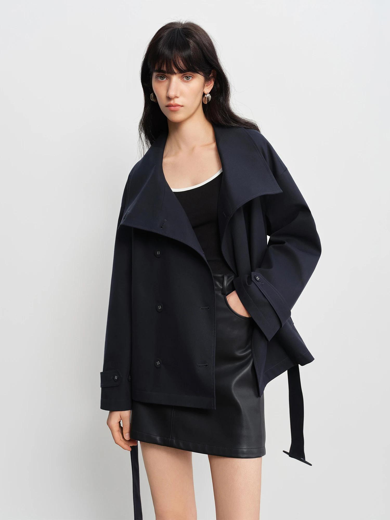 Veste courte matelassée pour femme ZIQIAO 2026, printemps, petite taille, col montant, épaules tomba