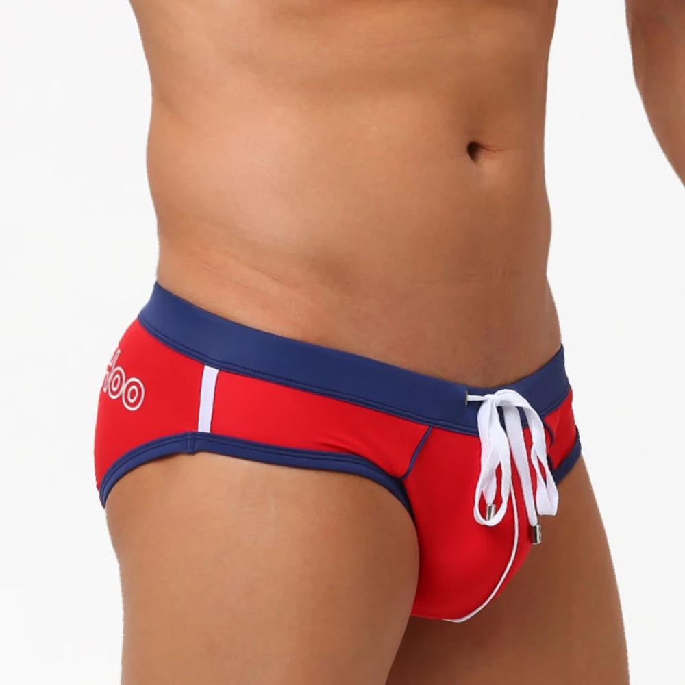 Maillot de bain pour hommes, culotte de plage, Sexy, respirant, culotte hi-q, Boxer, costume de bain